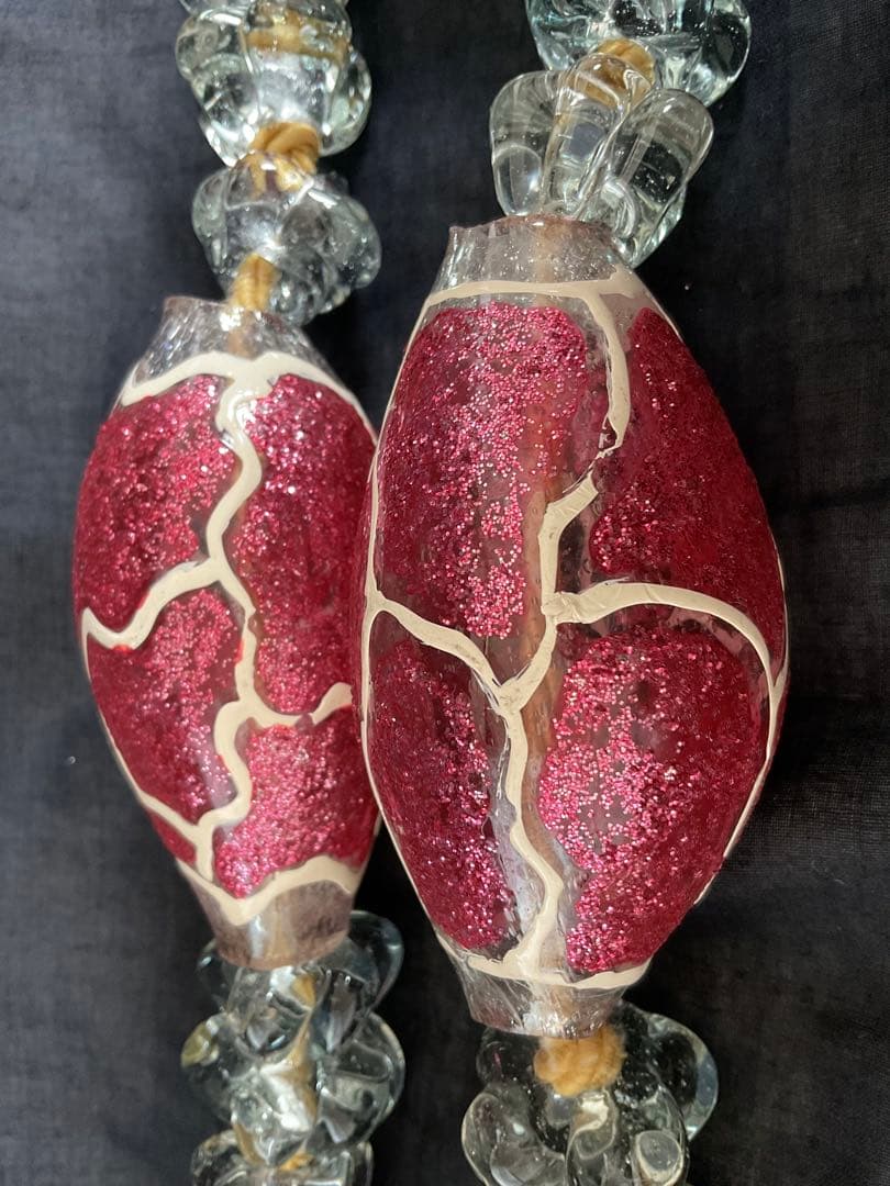 ヴィンテージ！シリア「ガラスサンキャッチャー」大きな首飾