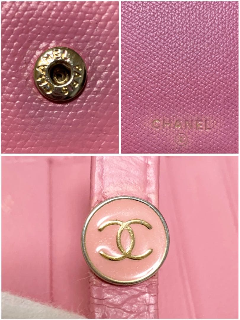 可愛いピンク！CHANEL　シャネル　ココマーク　二つ折り財布