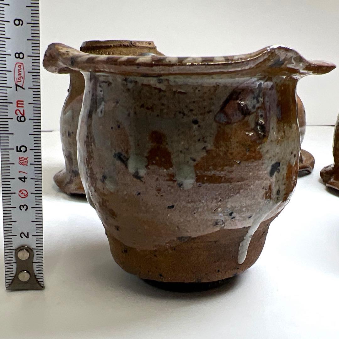 古唐津　絵唐津向付5客　口径約10㎝　東Y7-1112☆2Fトヒコ