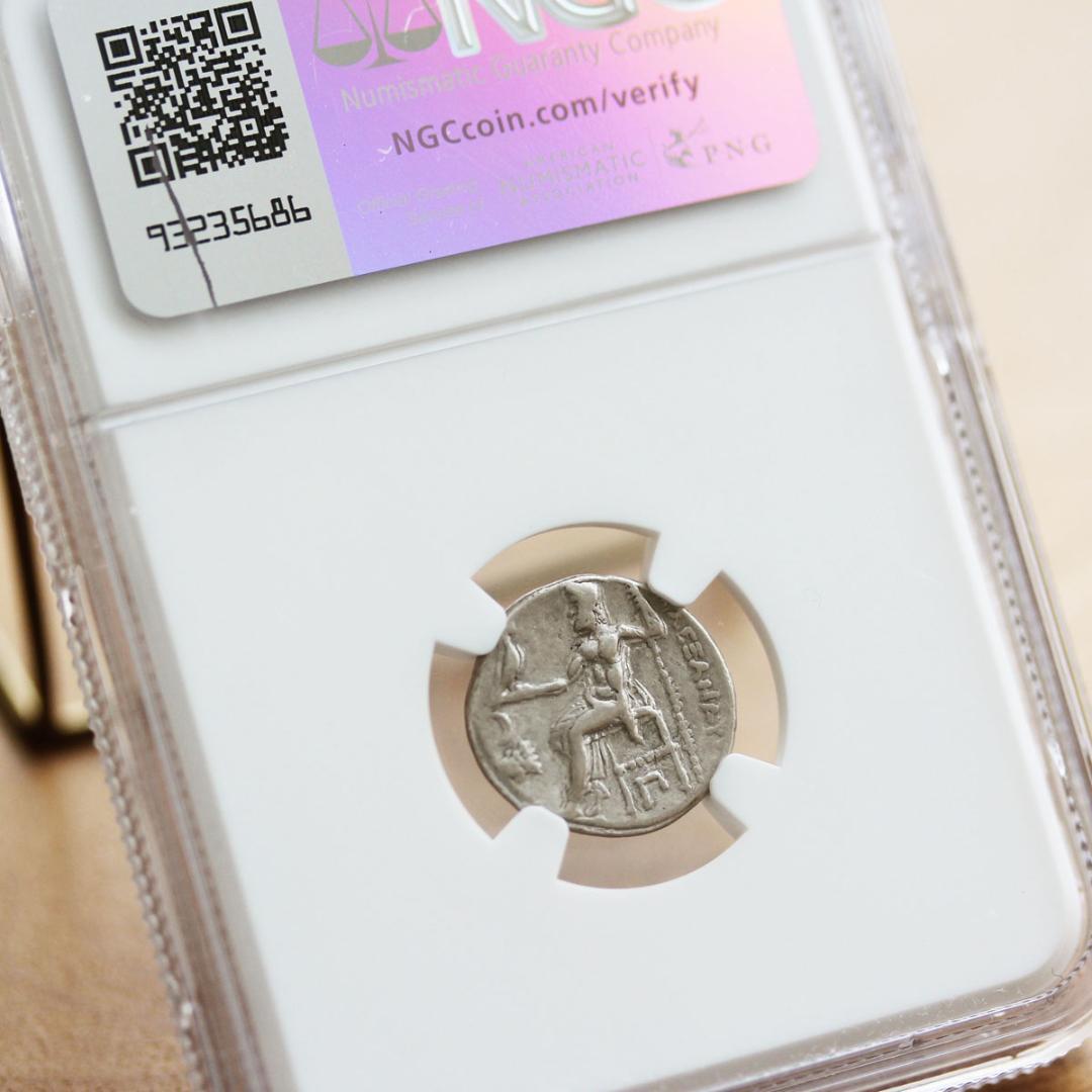 アレクサンドロス3世【VF】 トラキア王国 アレキサンダー大王　ドラクマ銀貨