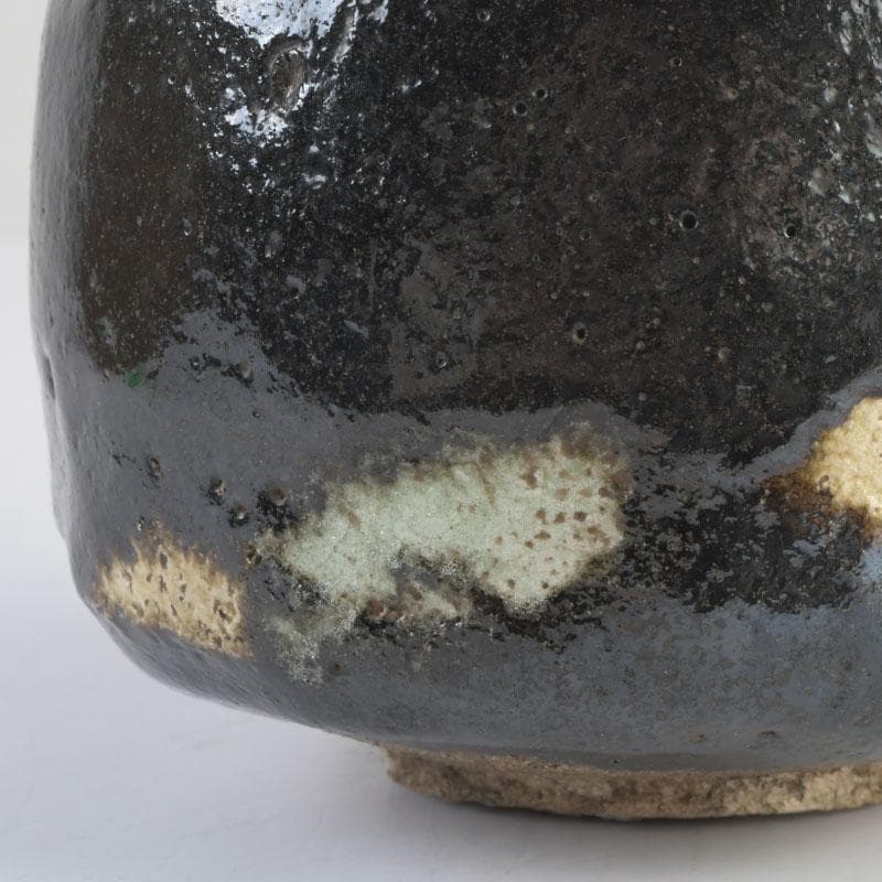 茶道具　楽吉左衛門　五代宗入作　黒楽茶碗　十一代　慶入極め箱　M　9828