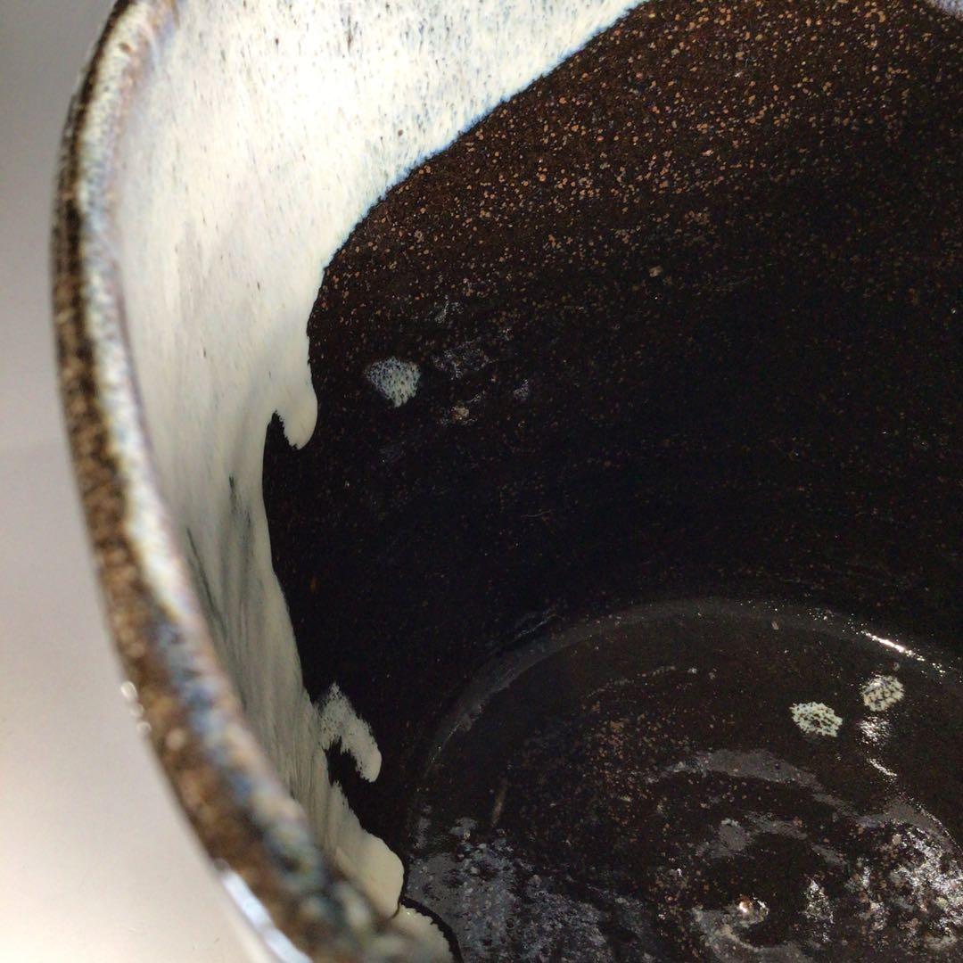 Ｐ１４６　水指　『高取焼』『笹山登古造』『耳付水指』　共箱　茶道具