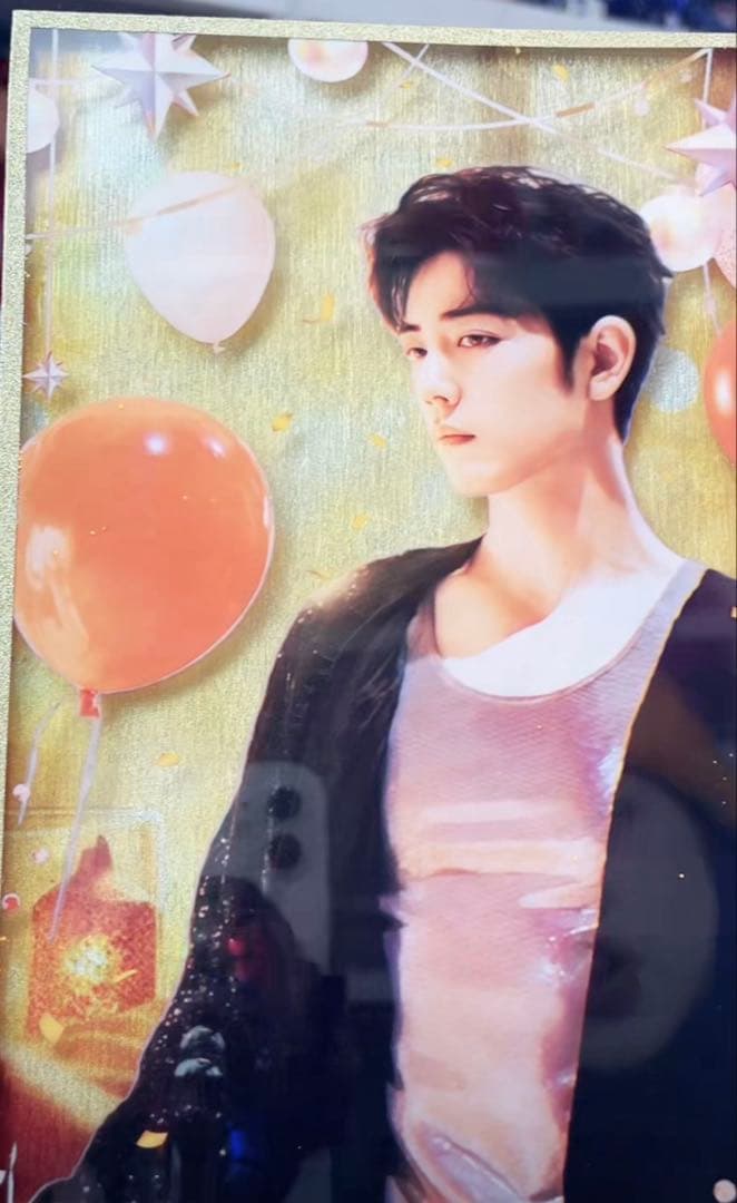 肖戦 新作 A5流砂アクリル特殊加工色纸 デザイン　6点セット❣️確認用❣️0110