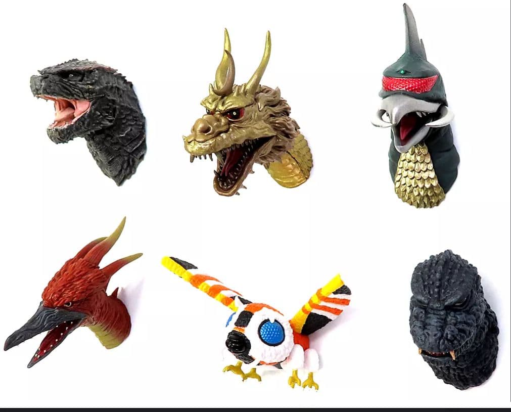 一番くじ　ゴジラ　モンスターヘッドマグネット　コンプ