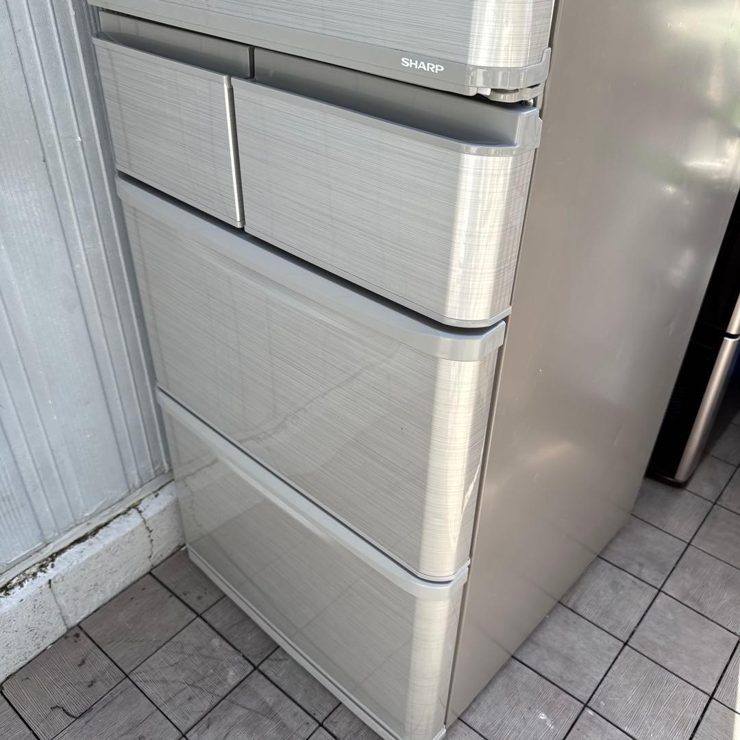 送料込 SHARP 冷蔵庫 どっちもドア プラズマクラスター搭載 412L