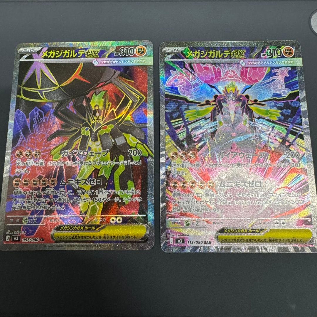 メガジガルデex SAR SR 2枚セット