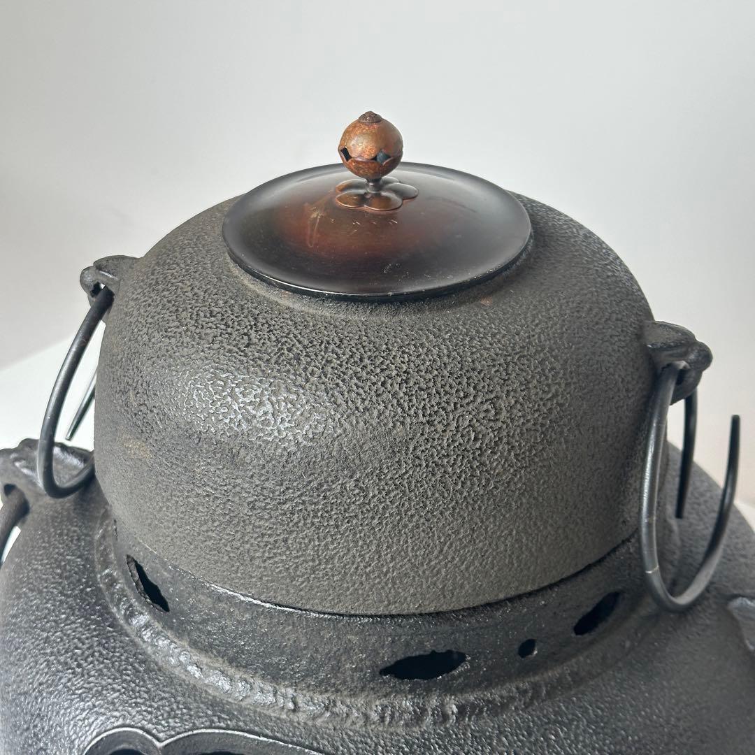 美品 風炉釜 龍敏堂造 龍敏堂