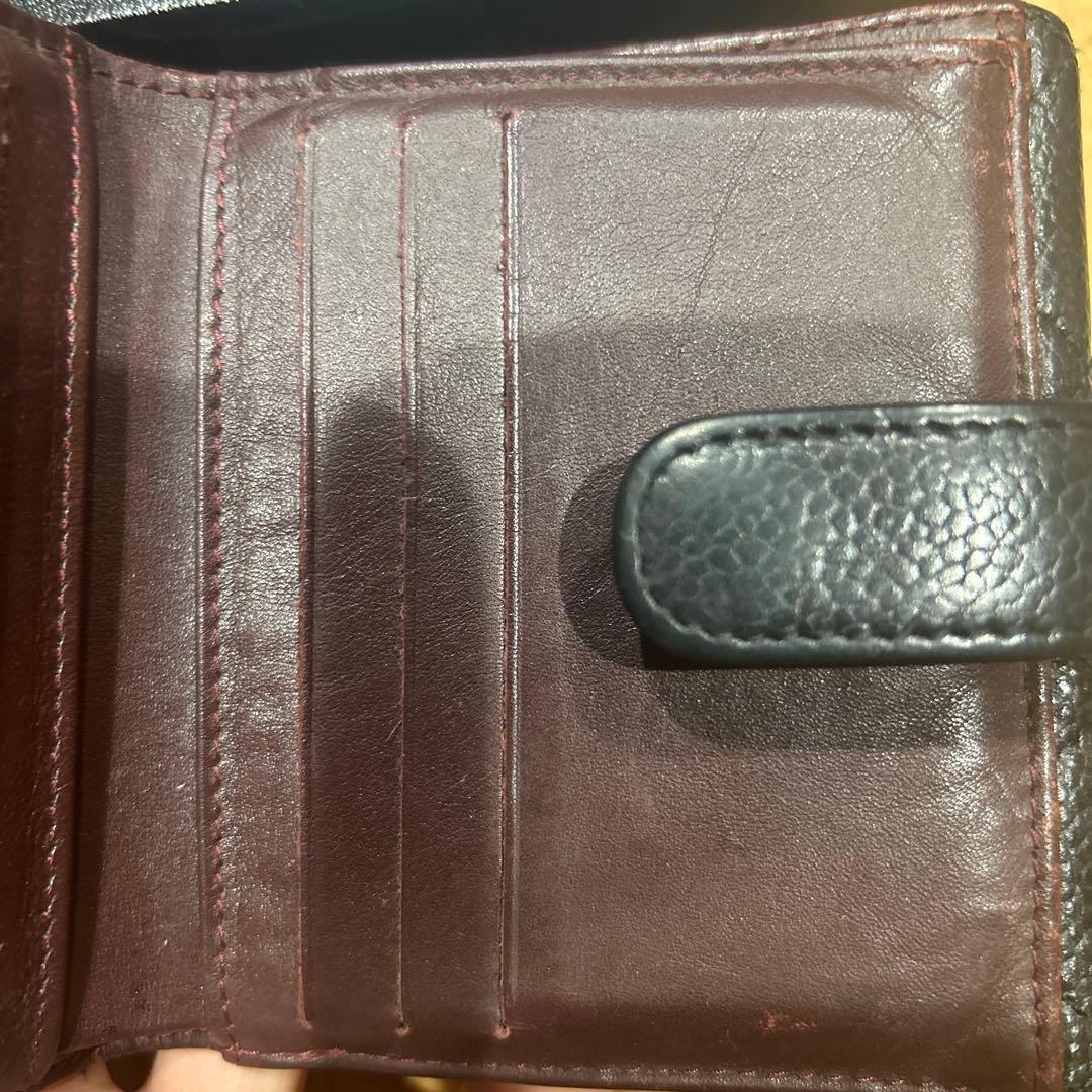 シャネル マトラッセ　キャビアスキン　財布