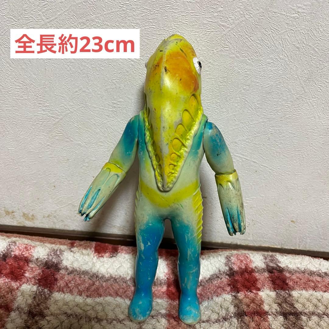 メトロン星人　マルサン　円谷プロ　ソフビ　当時物