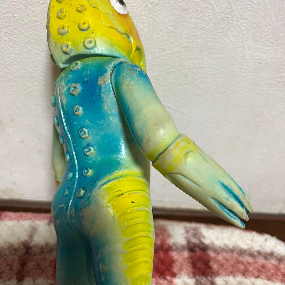 メトロン星人　マルサン　円谷プロ　ソフビ　当時物