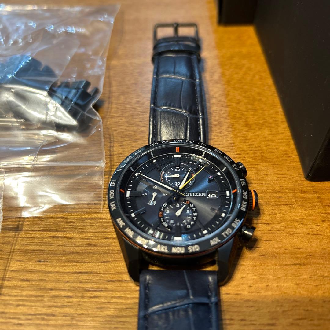 CITIZENATTESAACT Lineブラックチタン AT8185-62E