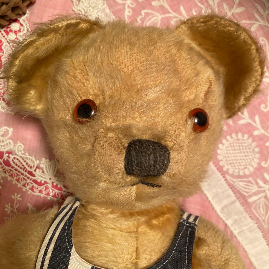 ストライプドレスのテディベア