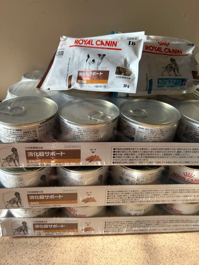 消化器サポート低脂肪缶 犬用ロイヤルカナン36缶＋ドライ60g