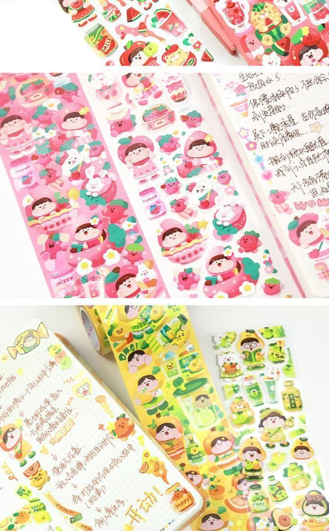 【4巻セット】Meatball 肉球新作 フルーツシリーズ 海外シール