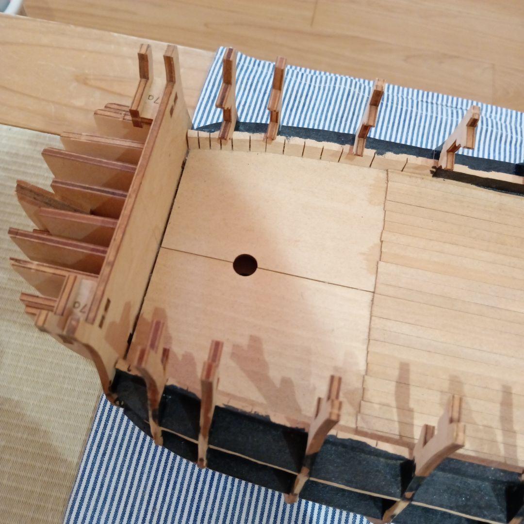 デアゴスティーニ①　週刊　HMSゥ゙ィクトリーを作る　victory 船本体