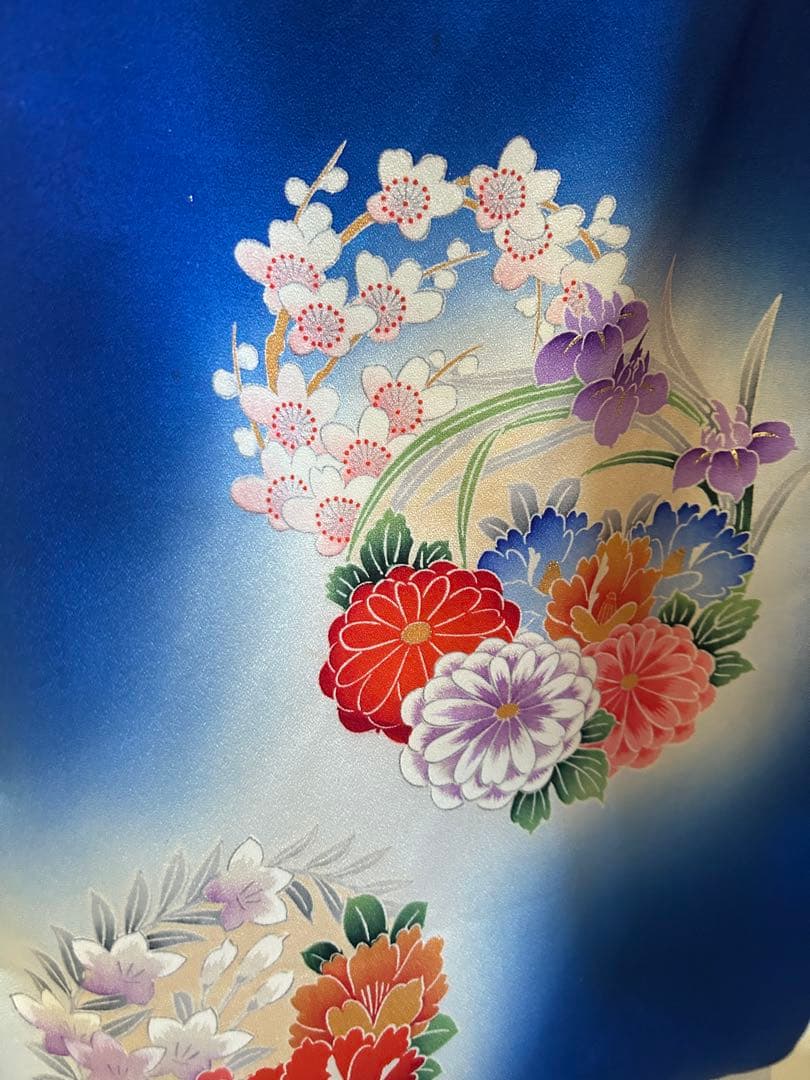 7歳　七五三　正絹着物　古典柄　帯　帯揚げ　帯締め　しごき　バッグ