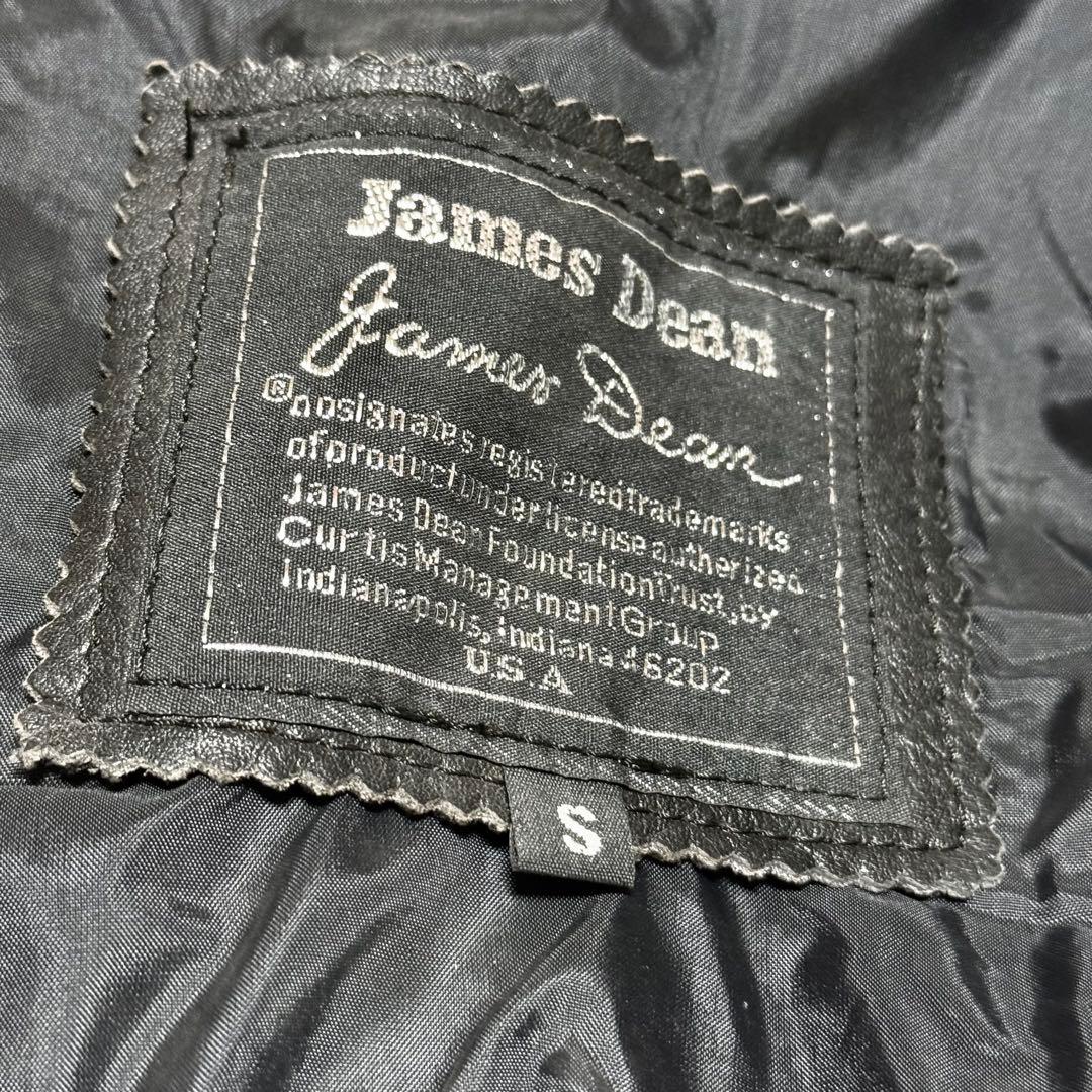 James Dean ダブルライダースジャケット 牛革 メンズ S