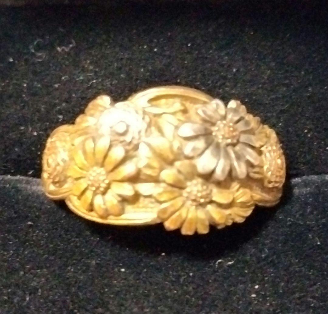 デザイン かまぼこ 細工 リング アンティーク サイズFREE