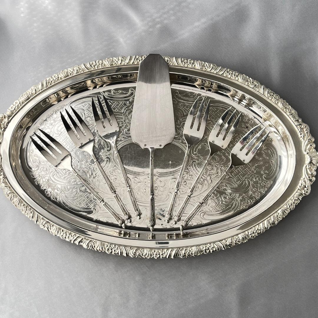 【仏蘭西】 ロシア様式のケーキフォーク ケーキサーバー 仏蘭西