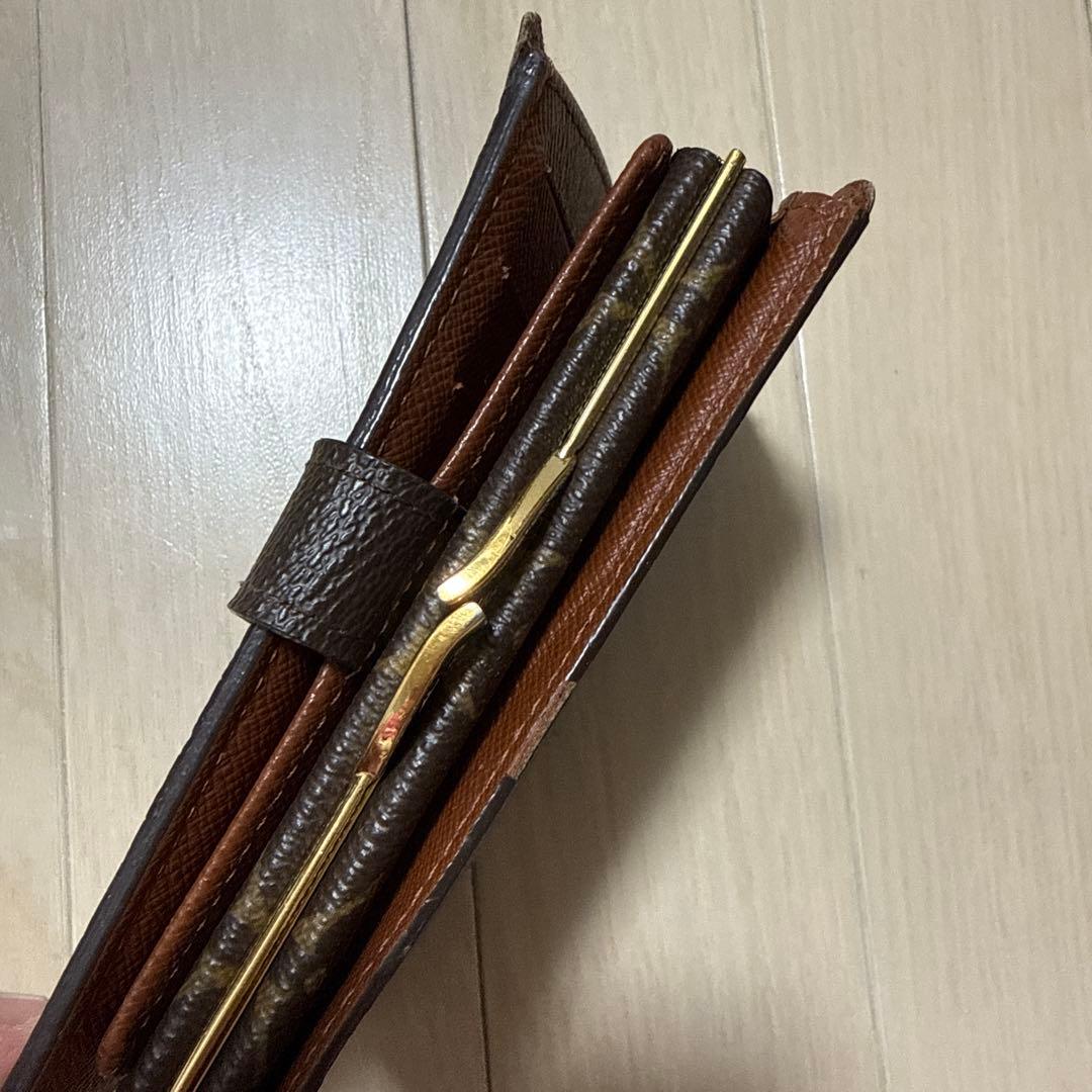 【P】Louis Vuitton 二つ折り財布 ブラウン