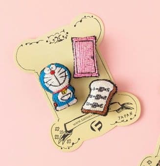 ドラえもん 刺繍ブローチ 藤子不二雄ミュージアム tamaoworld