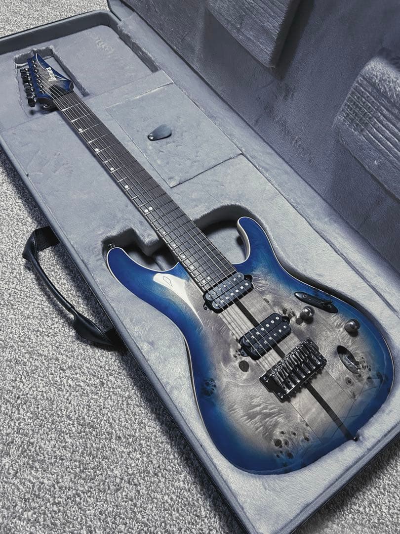 最終値下げ Ibanez Premium S1027PBF-CLB 7弦