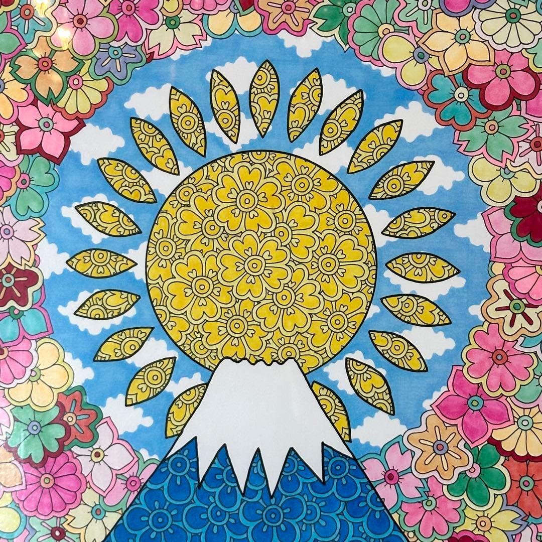 ⭐️売切御免⭐️ダイアモンド富士山　開運アーティストRINBEN 53cm×63cm