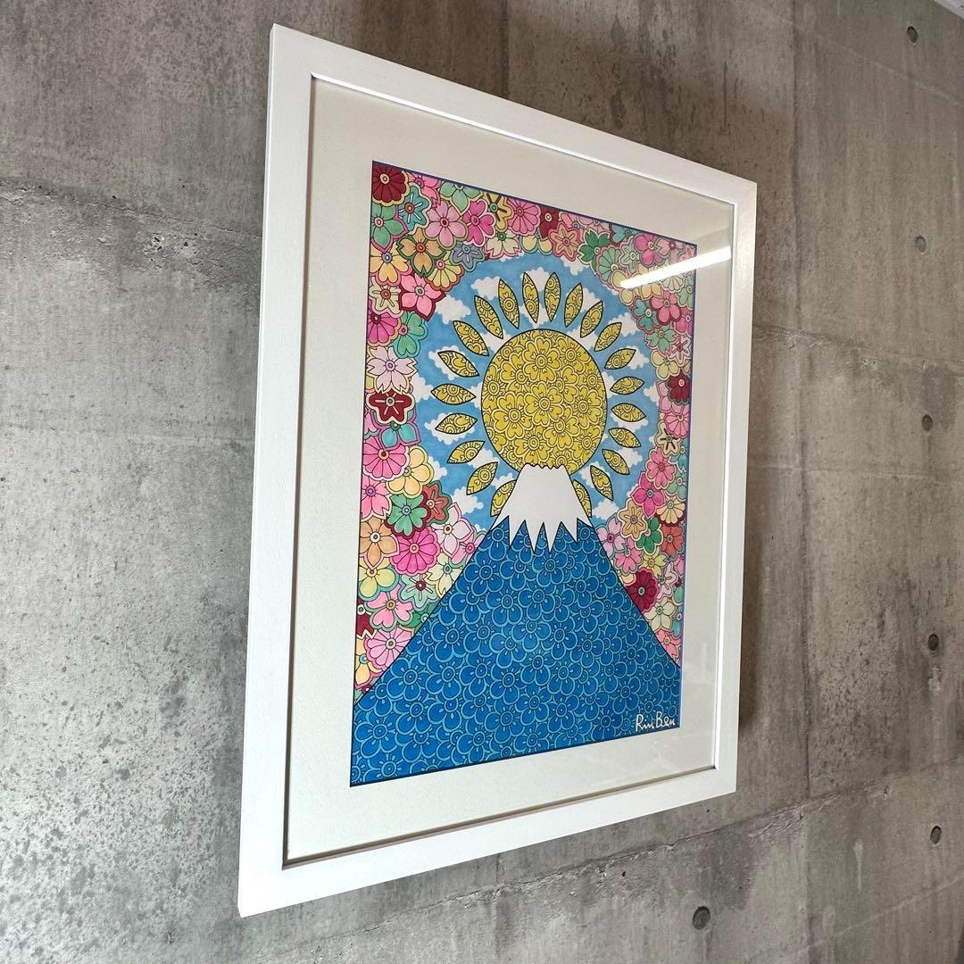 ⭐️売切御免⭐️ダイアモンド富士山　開運アーティストRINBEN 53cm×63cm