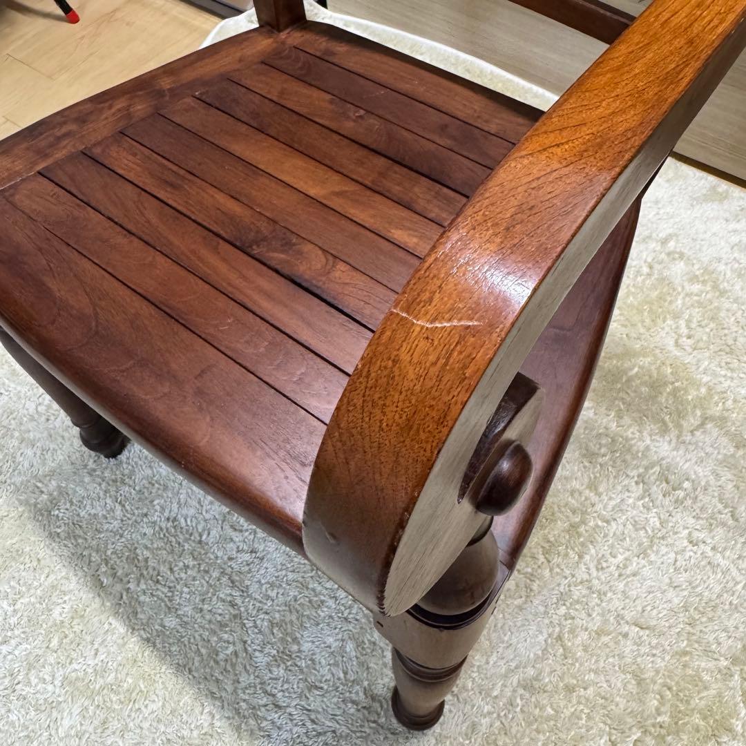 【希少】アームチェアー ブラウン アンティーク