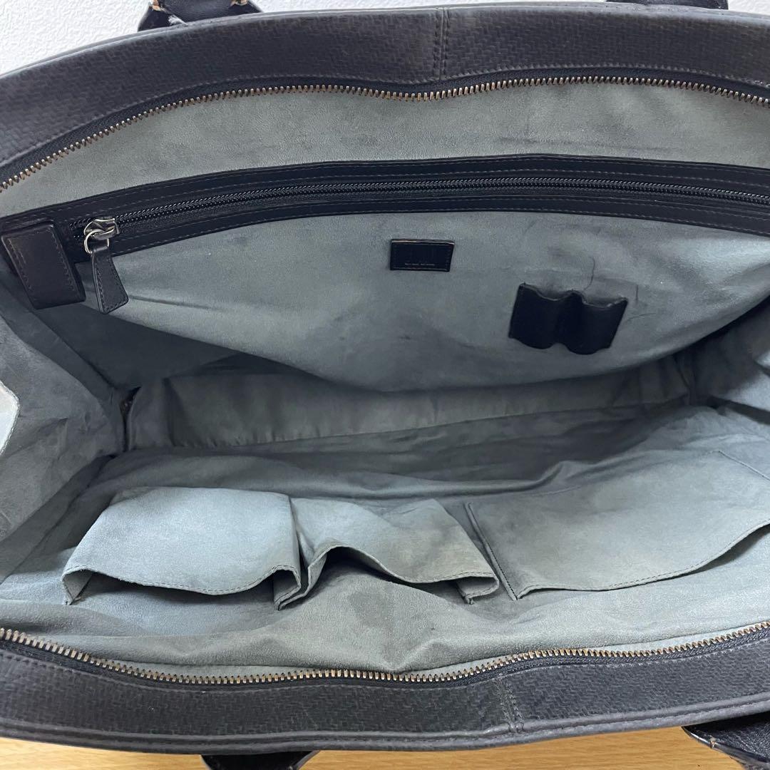 ダンヒル　ビジネスバッグ　ブリーフケース　レザー　ブラック