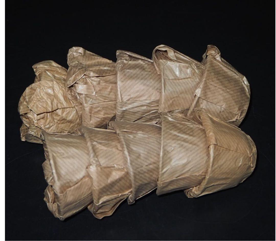 送料無料　70年代輸出品 中国宜興紫砂煎茶碗10客 未使用　煎茶道具