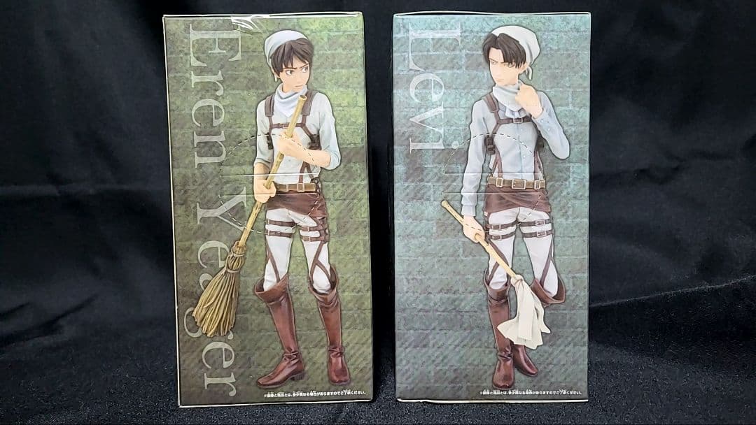 進撃の巨人 DXF お掃除エレン＆リヴァイ フィギュア 2種セット