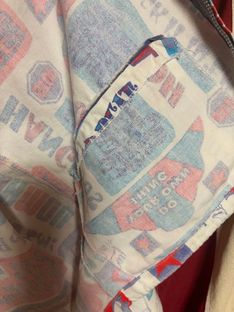 ビンテージ60sSIRJAC総柄ジャケット古着モンスターpopサーフbud