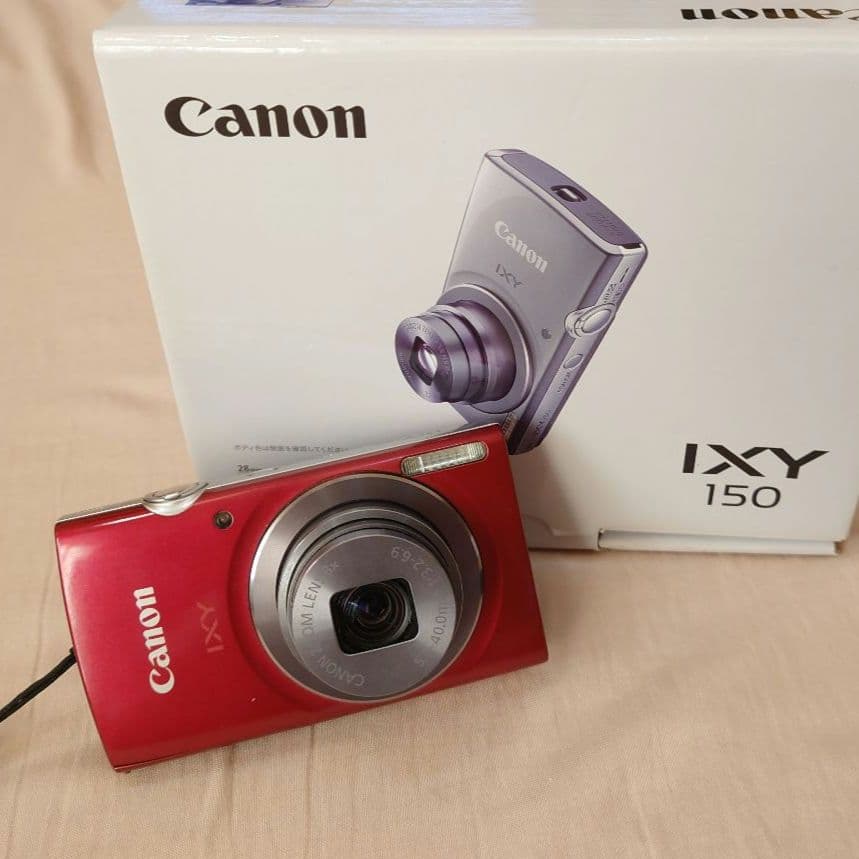 Canon IXY150 コンパクトデジタルカメラ レッド 付属品完備