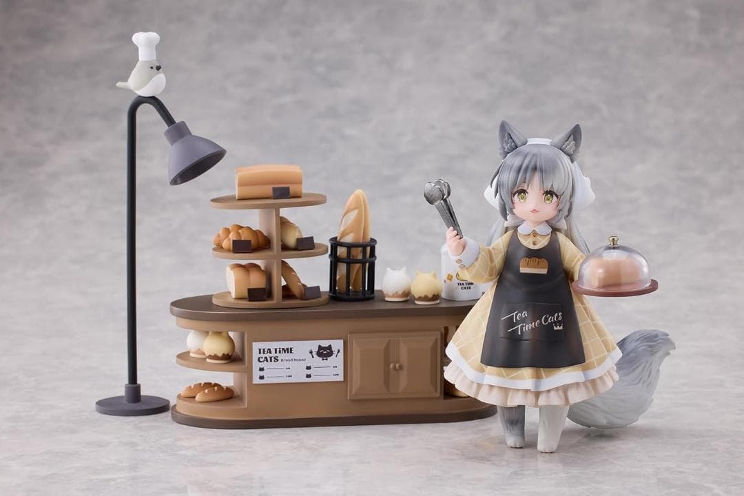 ティータイムキャッツシーン　にゃん町　パン屋　店員&お客セット　完成品フィギュア