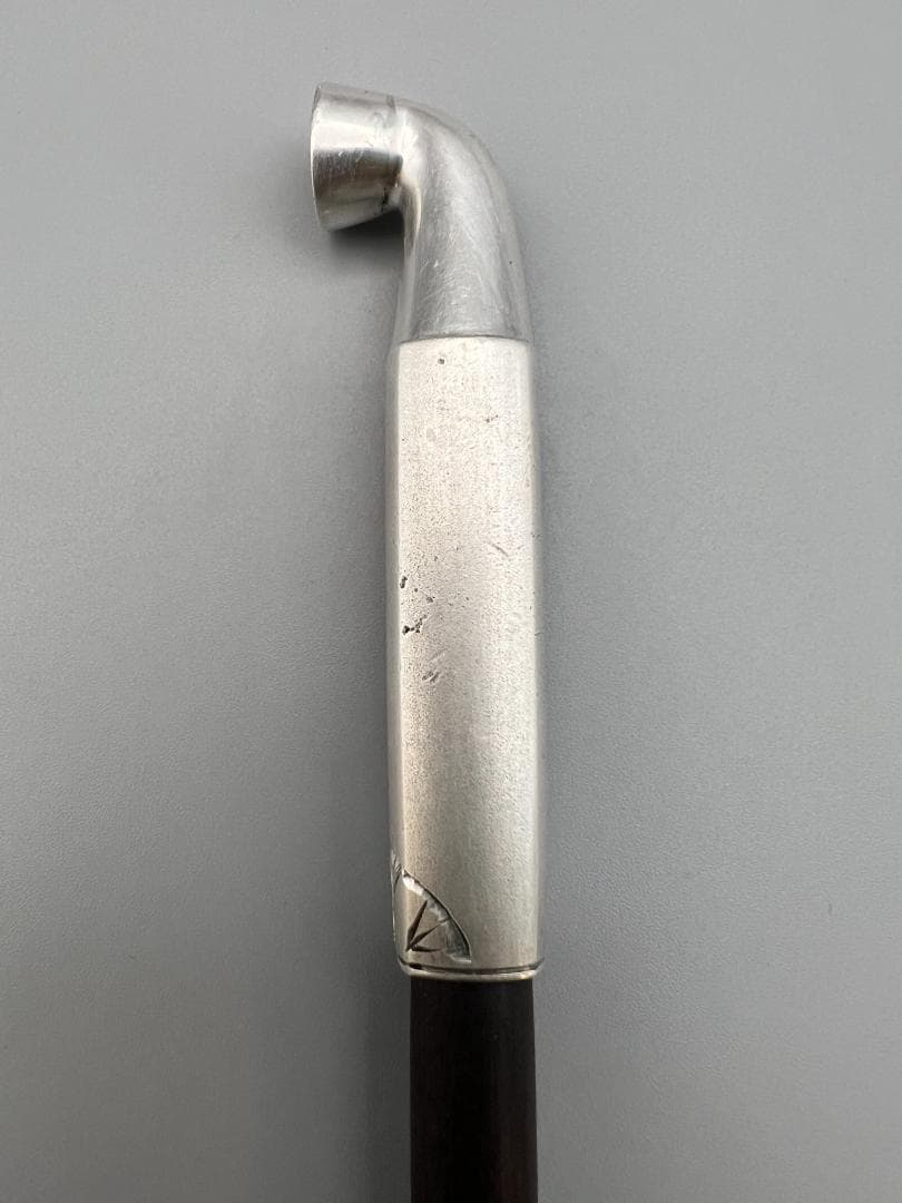 【海】レア　銀煙管　キセル　純銀刻印　手彫　銀細工　アンティーク　重量約87g