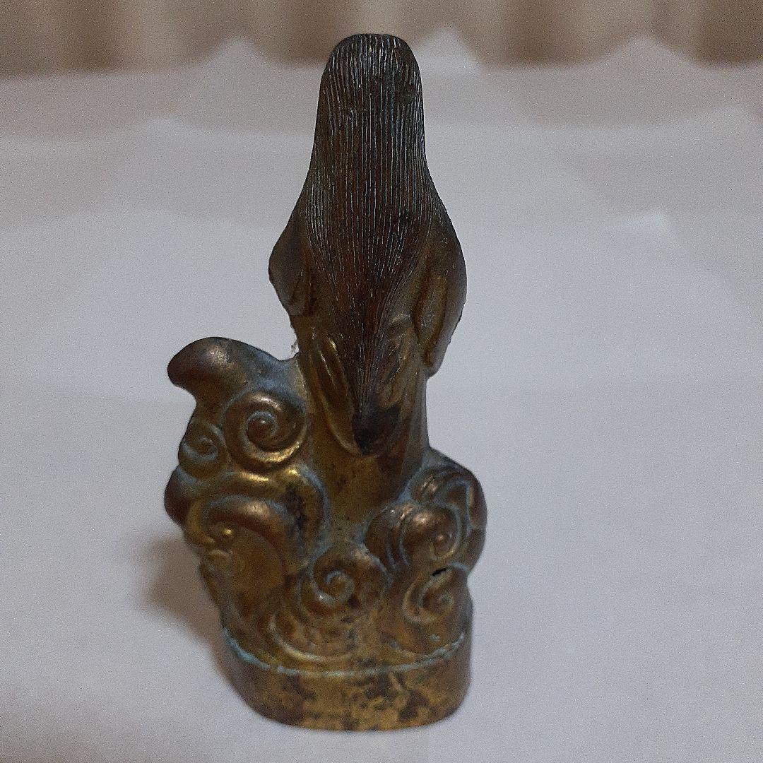 戦前【稲荷神像】神像　仏像　厨子