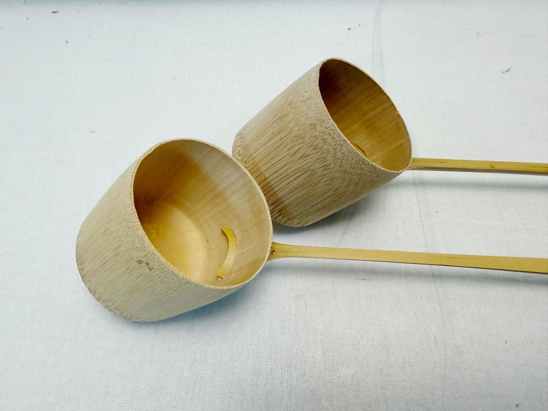 ほぼ未使用 茶道具 柄杓 掻器 水漉杓 差通し 水屋杓 等 5点セット 元箱