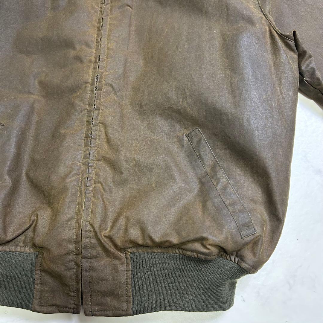 【USA製】ポロラルフローレン オイルド スイングトップ コーデュロイ襟 M