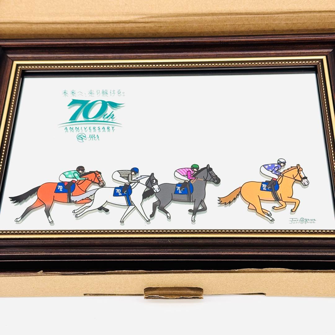 非売品 おがわじゅりJRA創立70周年 パブミラー ノベルティレア 関係者限定