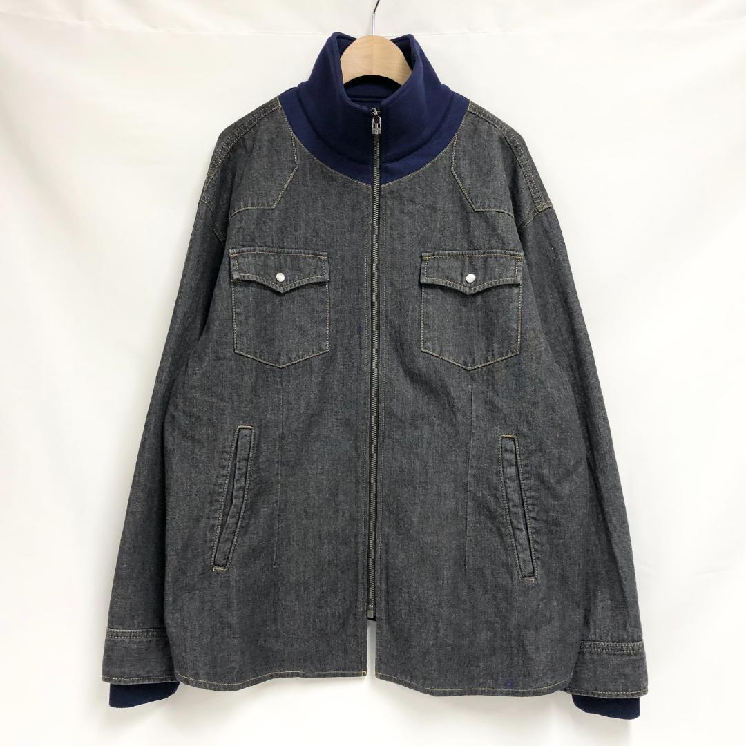○★訳有り新品未使用　FACETASM　デニムスウェットジャケット　4　ブラック
