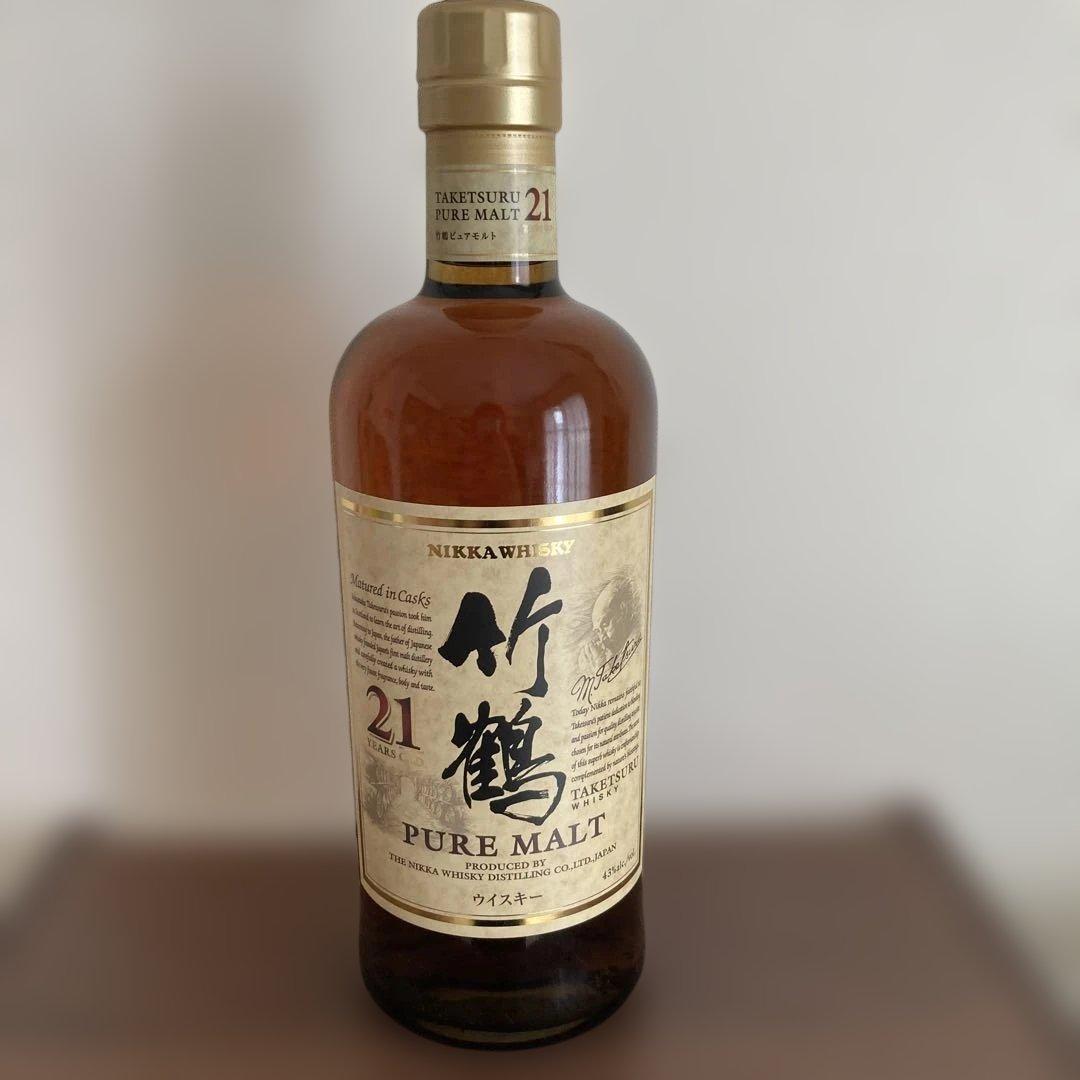 竹鶴 21年 ピュアモルトウイスキー 750ml 未開封　箱無し