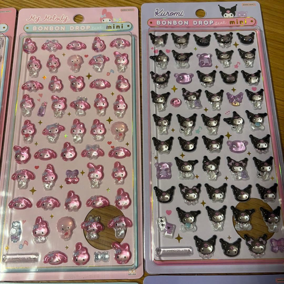 ボンボンドロップシール　ミニ　サンリオ　8枚セット