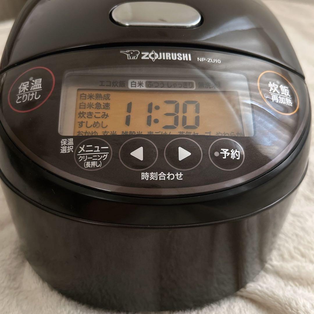 象印　Zojirushi NP-ZU10 炊飯器 ブラウン　美品