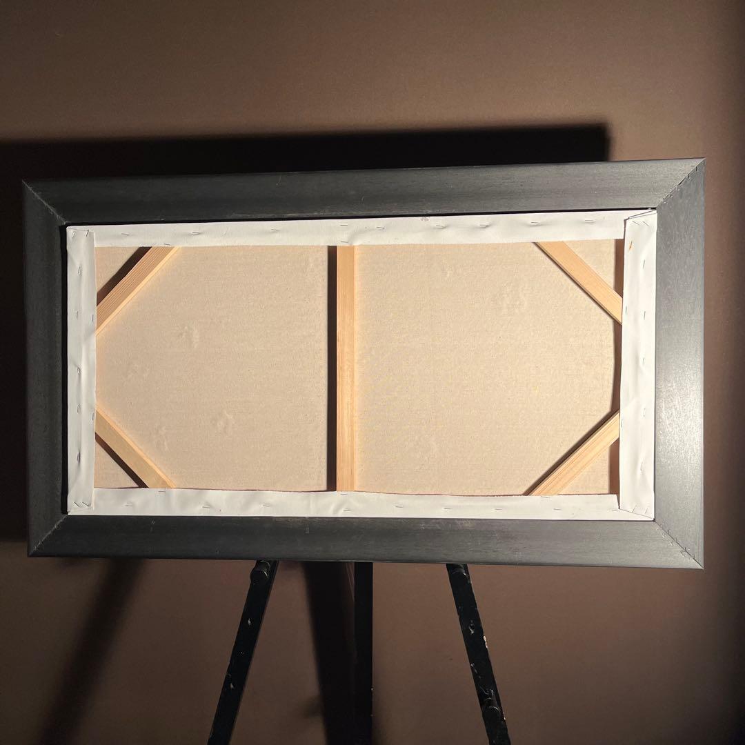 手書き油絵 ひまわり 額付 肉筆絵画 インテリア 油彩画