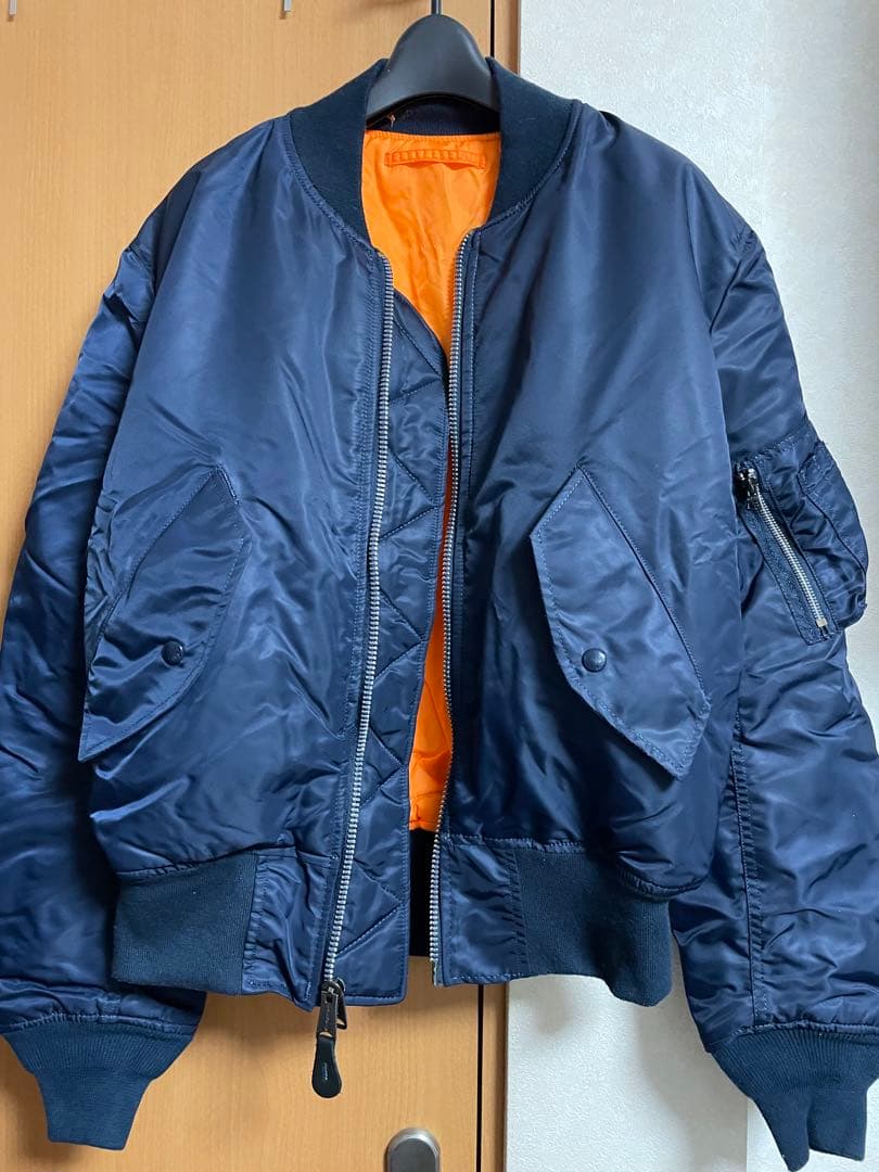 Valley Apparel フライトジャケット　MA-1 ネイビー