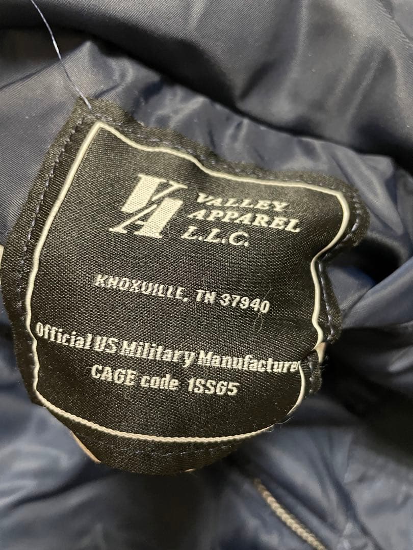 Valley Apparel フライトジャケット　MA-1 ネイビー