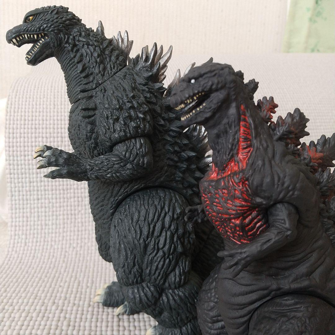 ゴジラ10体〈ゴールド/シルバー/新旧対決/ピンク/巨大異形/富士山〉ソフビ
