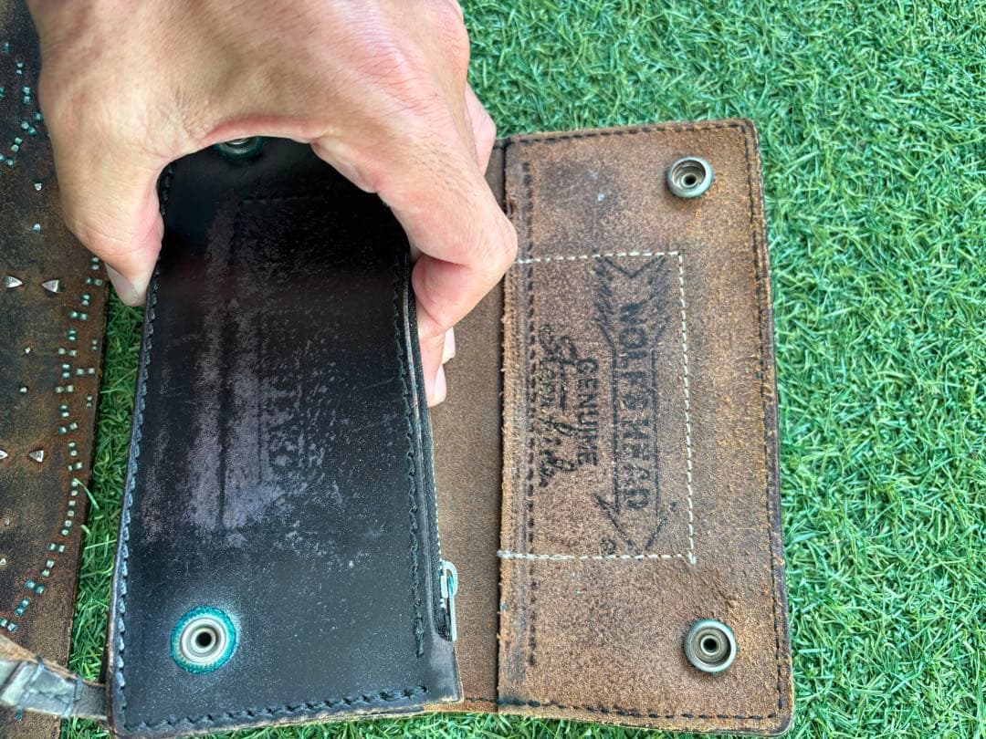 ウルフズヘッド　スタッズベルト　財布　セット