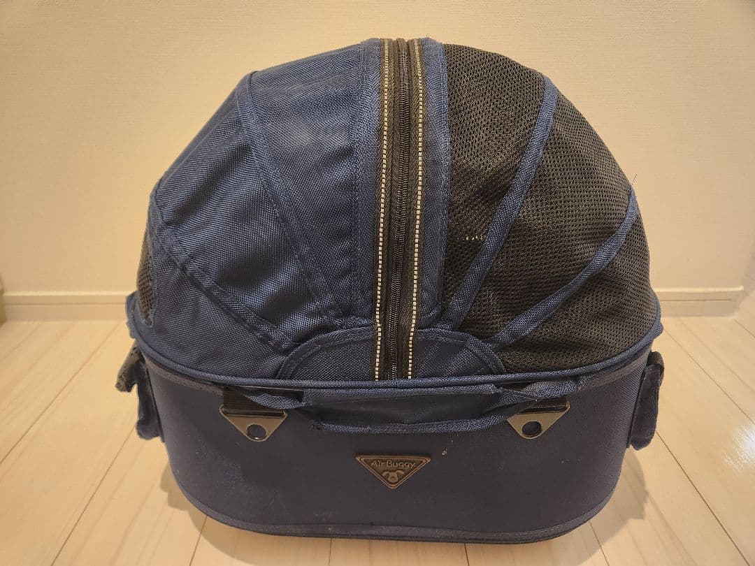 ネイビー メッシュキャリーバッグ 小型犬用